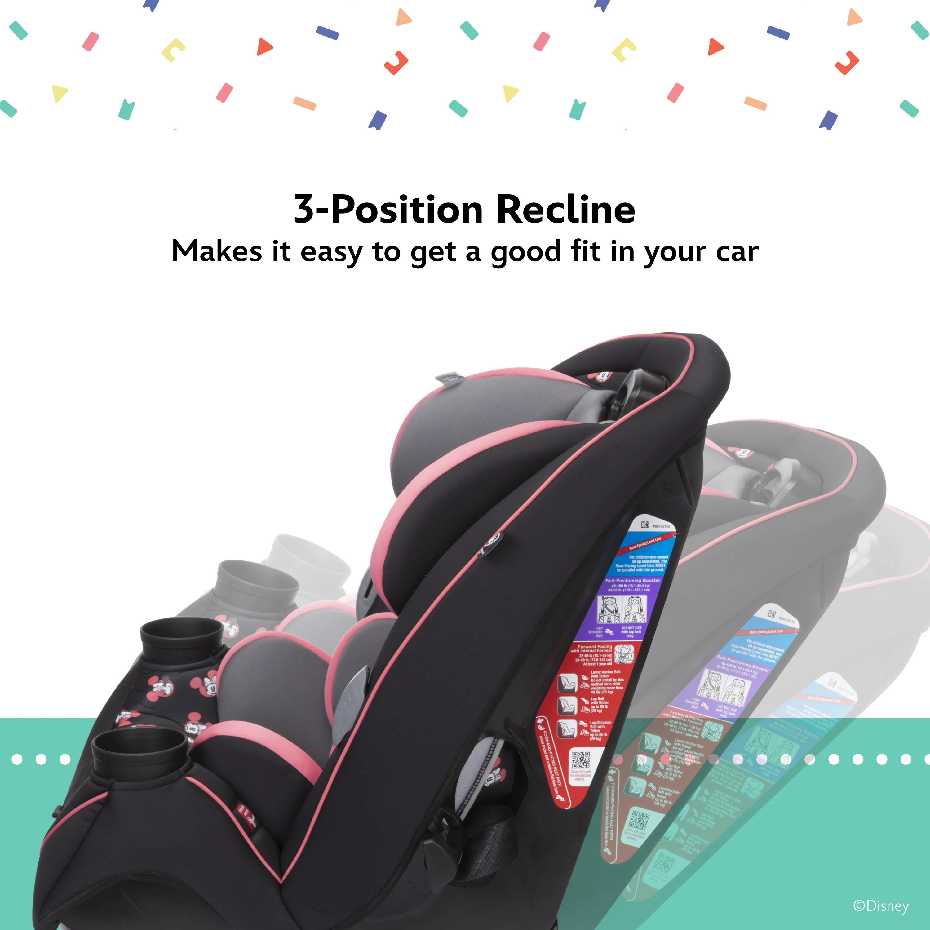 Disney Baby Grow and Go™ All-in-One Convertible Car Seat - Image 8