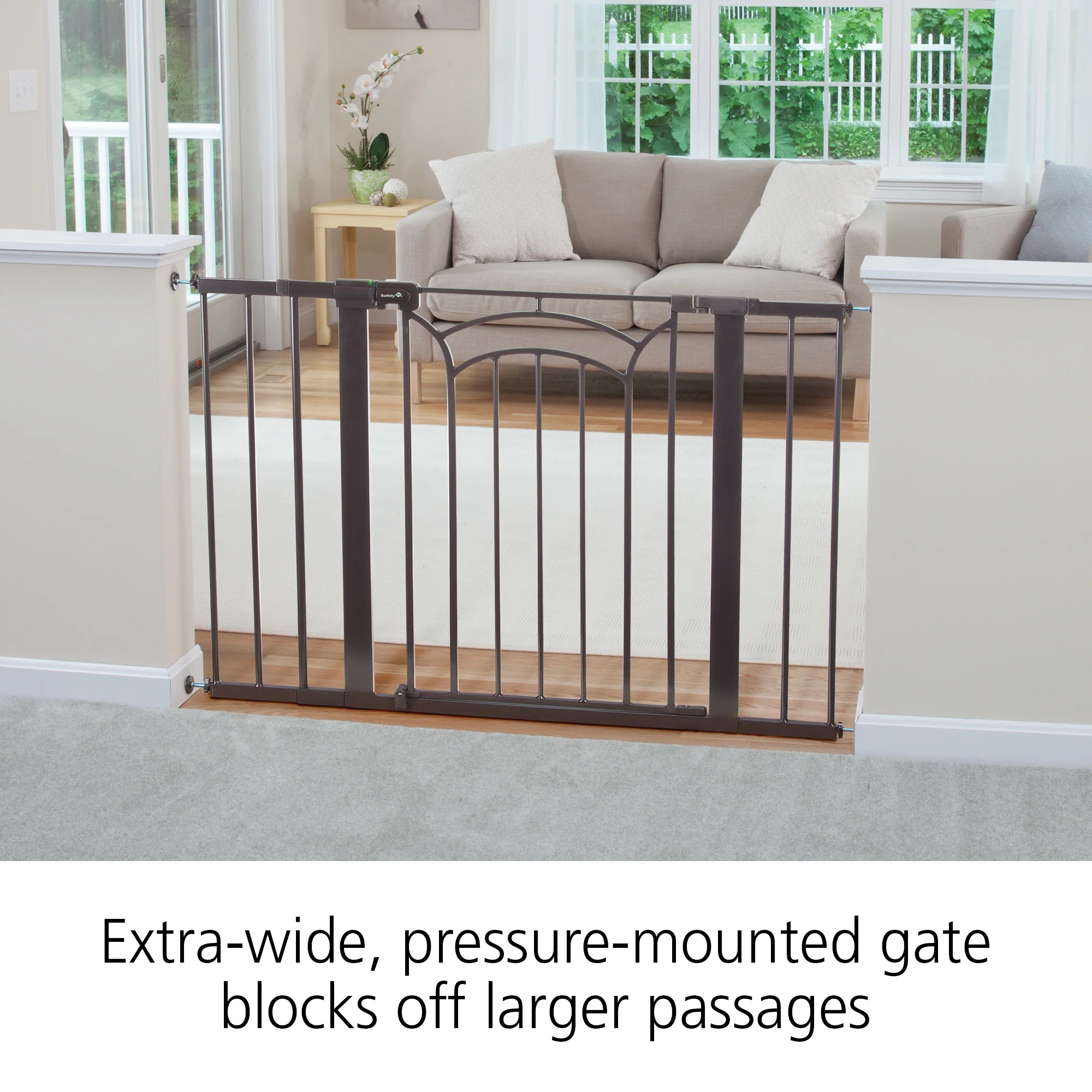 Easy Install Tall & Wide Walk Thru Baby Gate - Image 4