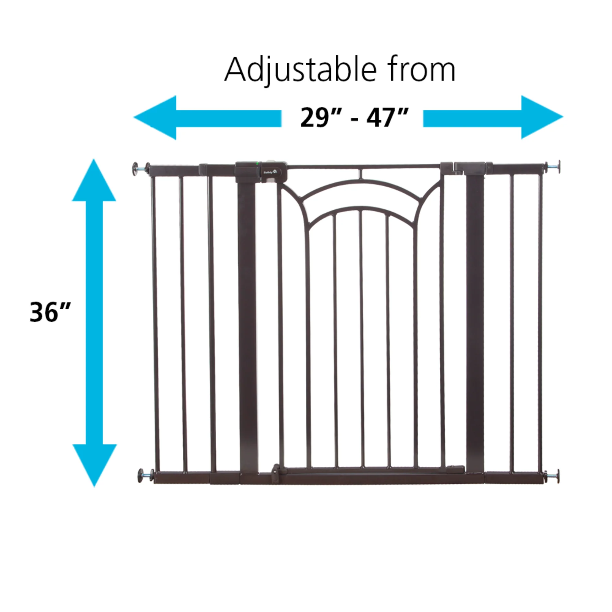 Easy Install Tall & Wide Walk Thru Baby Gate - Image 6