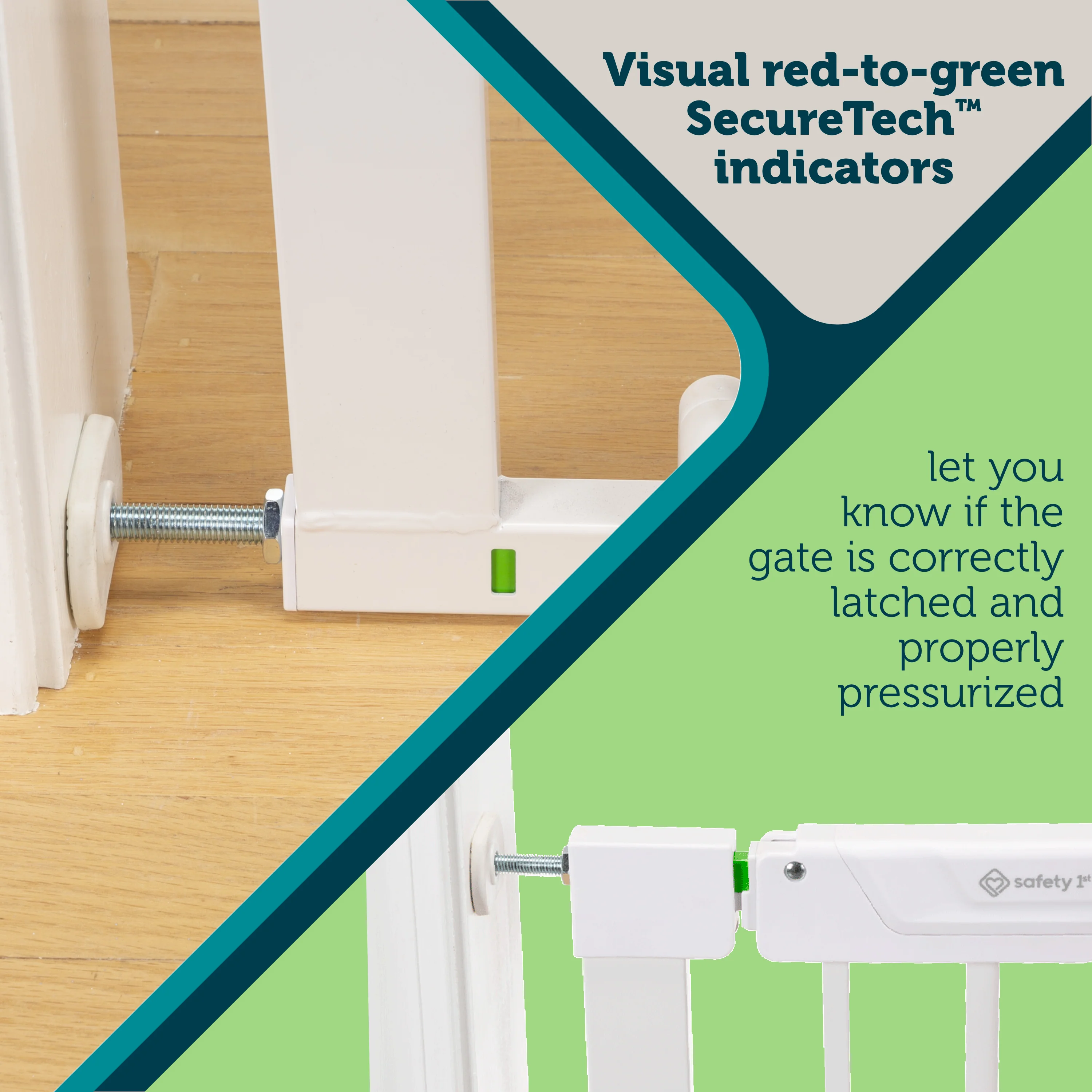 Pressure-Check Baby Gate with SecureTech® - Image 3