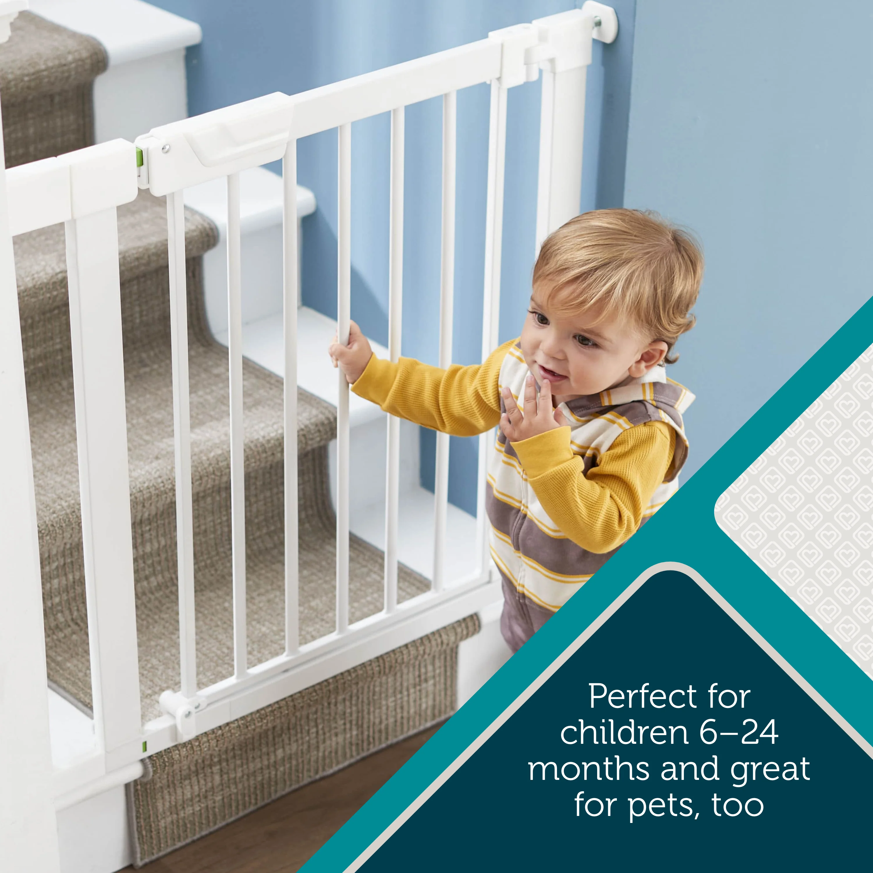 Pressure-Check Baby Gate with SecureTech® - Image 7