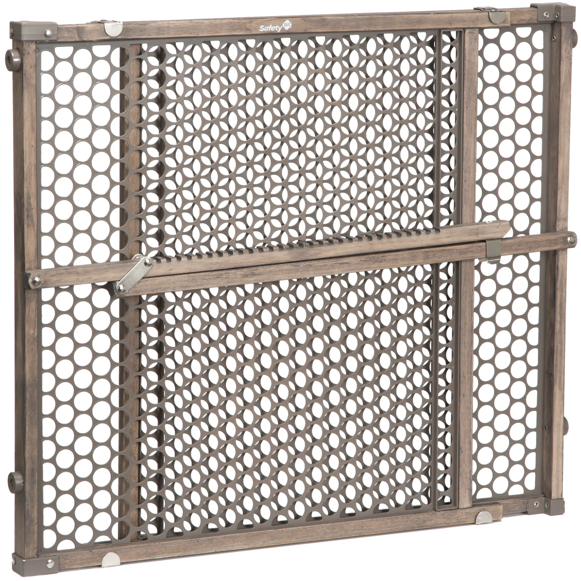 Vintage Grey Wood Doorway Security Baby Gate - Image 5